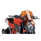 Plexi na motorku NEW. GEN SPORT - WITH GPS KIT SUPPORT oranžová