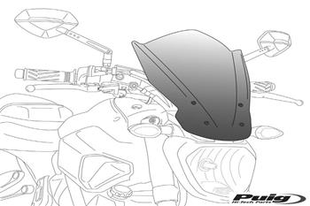 Plexi na motorku NEW. GEN TOURING smoke