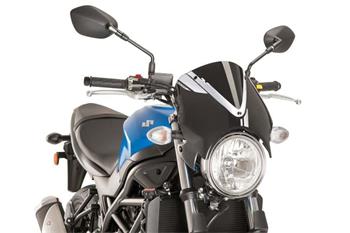 Plexi na motorku RETROVISION matná čierna čierna