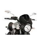 Plexi na motorku RETROVISION matná čierna čierna