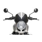 Plexi na motorku RETROVISION matná čierna smoke