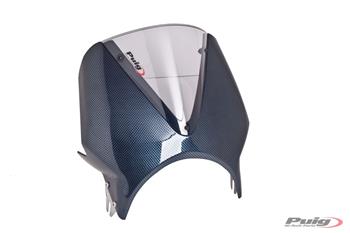 Plexi na motorku RETROVISIONS carbon look smoke