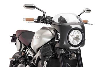 Plexi na motorku SEMI-FAIRING matná čierna priehľadné