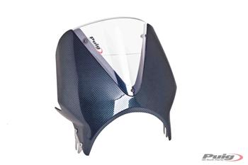 Plexi na motorku VISION carbon look/transparent