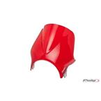 Plexi na motorku WINDY červené univerzálne