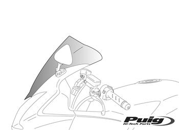 Plexi štít RACING červené