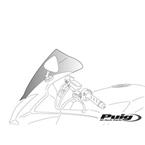 Plexi štít RACING čierna