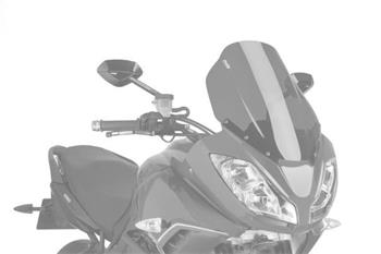 Plexi štít TOURING čierna