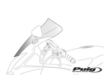 Plexi štít TOURING smoke