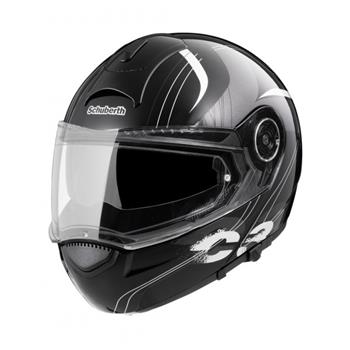 Prilba Schuberth - C3 Stripes Glossy Black 62/63 XXL