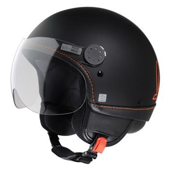 prilba Vespa black/orange XS