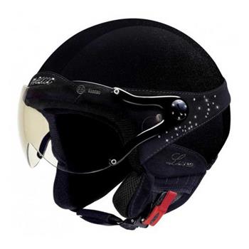 Prilba X60 Luna Black Celestial S-elementy Swarovski