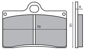 RMS brzdové doš Moto aprilia 250