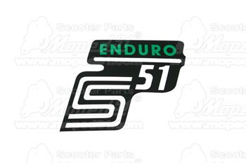 Samolepka SIMSON ,na bočný kryt enduro ,zelený