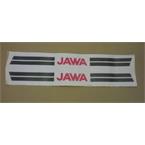 Samolepky 28cm,červená a čierne pásy - JAWA 20-23