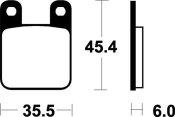 SBS 105HF Brzdové desticky SBS MOTO