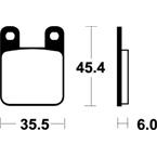 SBS 105HF Brzdové desticky SBS MOTO