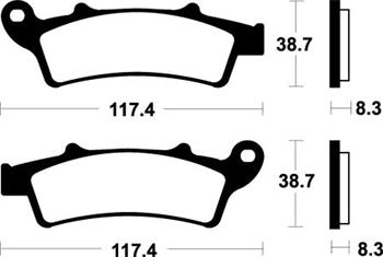 SBS 159HF Brzdové desticky Bendix MOTO