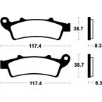 SBS 159HF Brzdové desticky Bendix MOTO