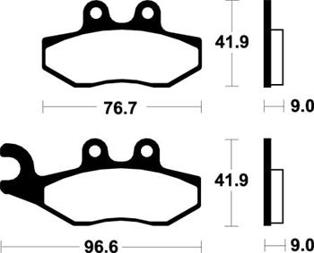 SBS 177HF Brzdové desticky SBS MOTO