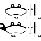 SBS 177HF Brzdové desticky SBS MOTO