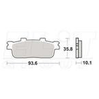 SBS 201HF Brzdové desticky SBS MOTO
