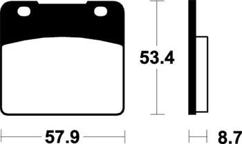 SBS 577HF Brzdové desticky SBS MOTO