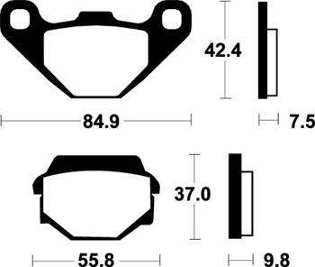 SBS 586LS Brzdové desticky Bendix MOTO
