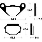 SBS 586LS Brzdové desticky Bendix MOTO