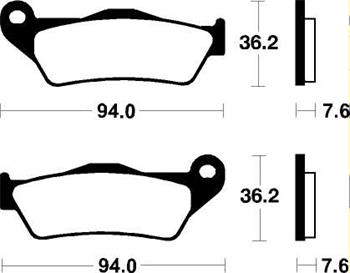 SBS 671HS Brzdové desticky SBS MOTO
