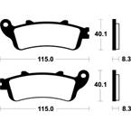 SBS 736LS Brzdové desticky SBS MOTO