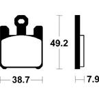 SBS 788HS Brzdové desticky SBS MOTO