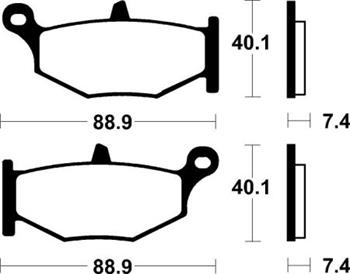 SBS 833LS Brzdové desticky SBS MOTO