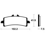 SBS 841HS Brzdové desticky SBS MOTO