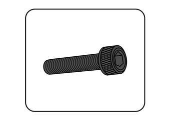 Screws ANODIZED modrá M8 x 55mm (6pcs)