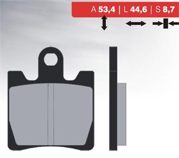 Sintered brake pads 28 BRENTA FT4018