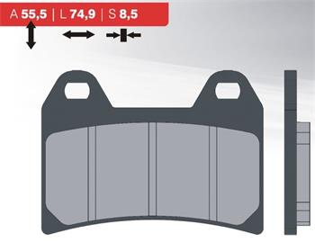 Sintered brake pads 56 BRENTA FT4093