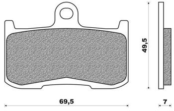 Sintered brake pads V BRENTA FT4120