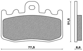 Sintered brake pads V BRENTA FT4123