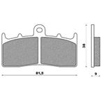 Sintered brake pads V BRENTA FT4124  