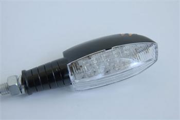 Smerovka black LED-kovové telo-obojstr. svietenie Pár