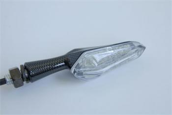 Smerovka carbon LED-kovové telo Pár