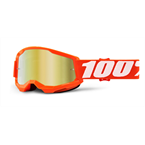 STRATA 2, 100% DETSKÉ OKULIARE ORANGE, ZRKADLOVÉ ZLATÉ PLEXI