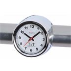 T&T POLISHED ANALOG CLOCKWITH HANDLEBAR MOUNT