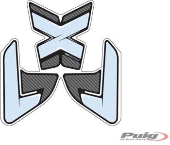 Tank pad SPECIFIC carbon look with side part