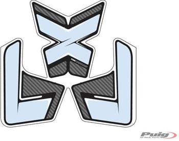 Tank pad SPECIFIC carbon look with side part