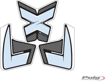 Tank pad SPECIFIC carbon look with side part
