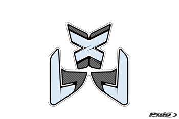 Tank pad SPECIFIC carbon look with side part