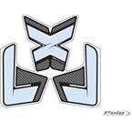 Tank pad SPECIFIC carbon look with side part