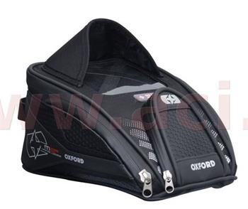 TANKBAG NA MOTOCYKL M2R, OXFORD - ANGLIE (CERNÝ, S MAGNETICKOU ZÁKLADNOU, OBJEM 2L)
